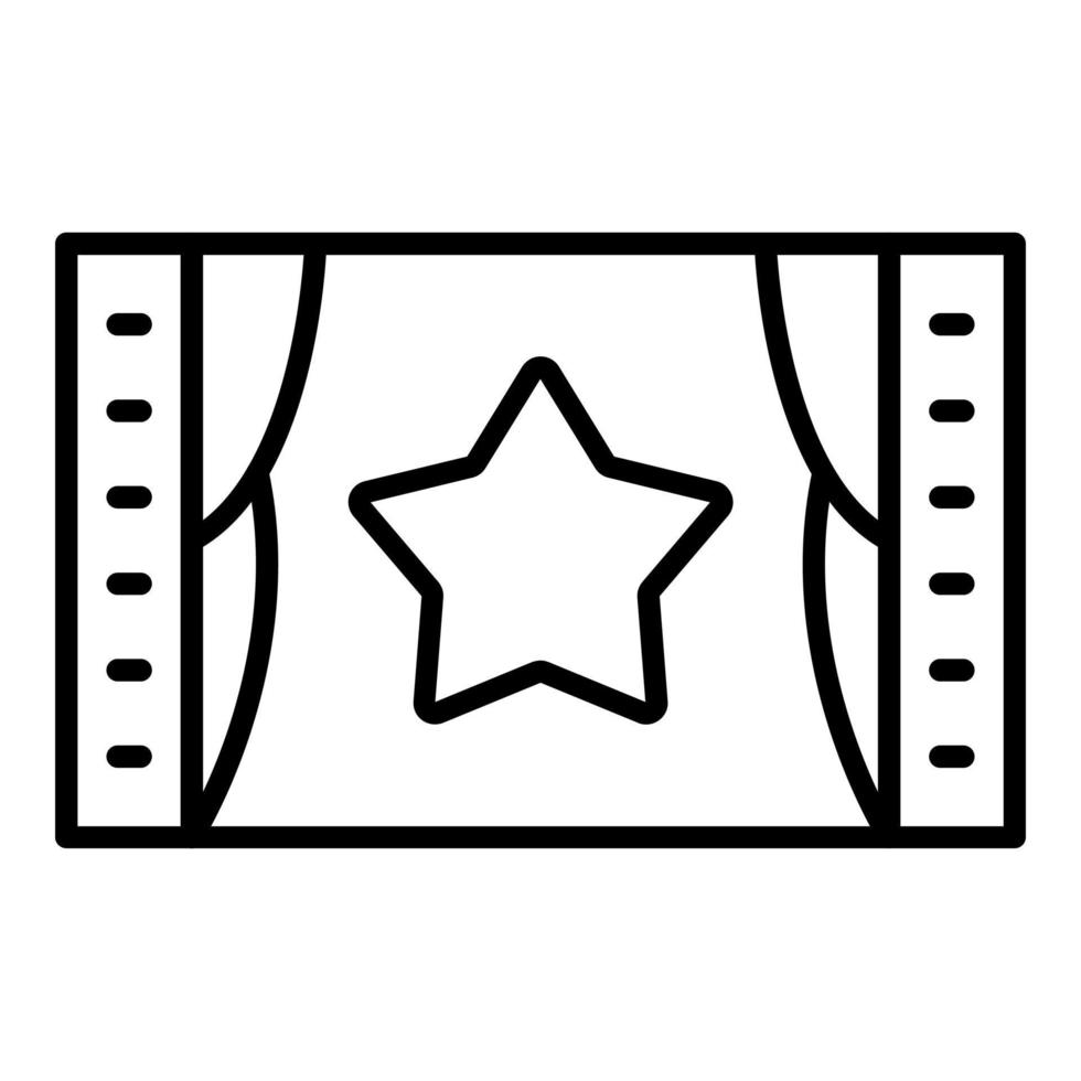 Film Premiere Icon Style vector