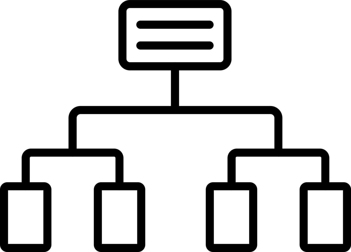 Decision Tree Icon Style vector