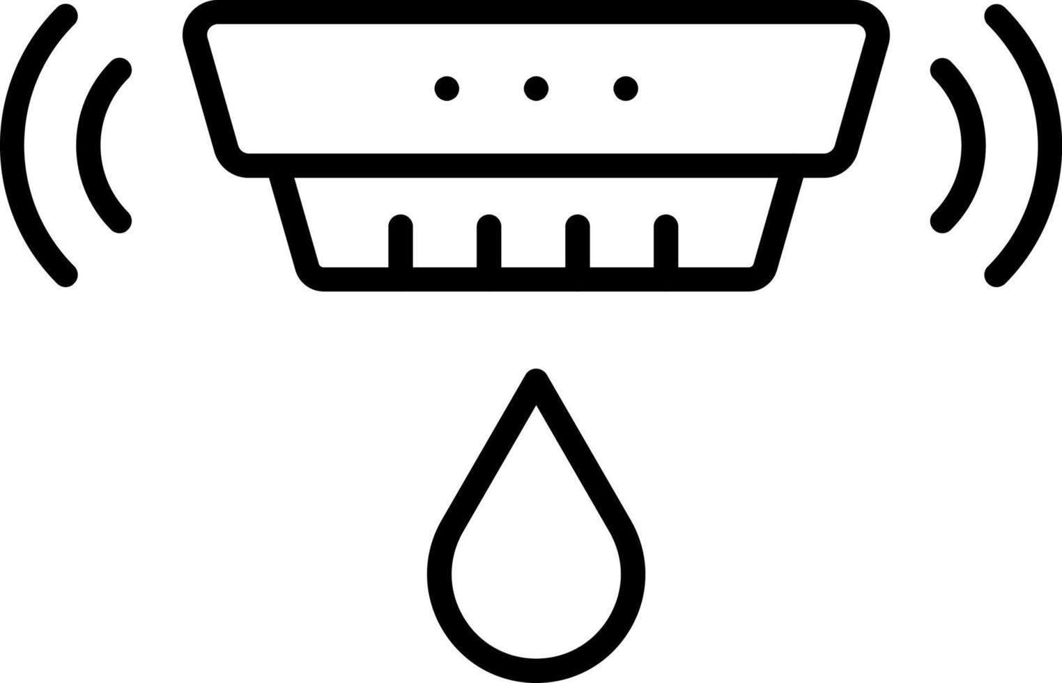 Smart Water Sensor Icon Style vector