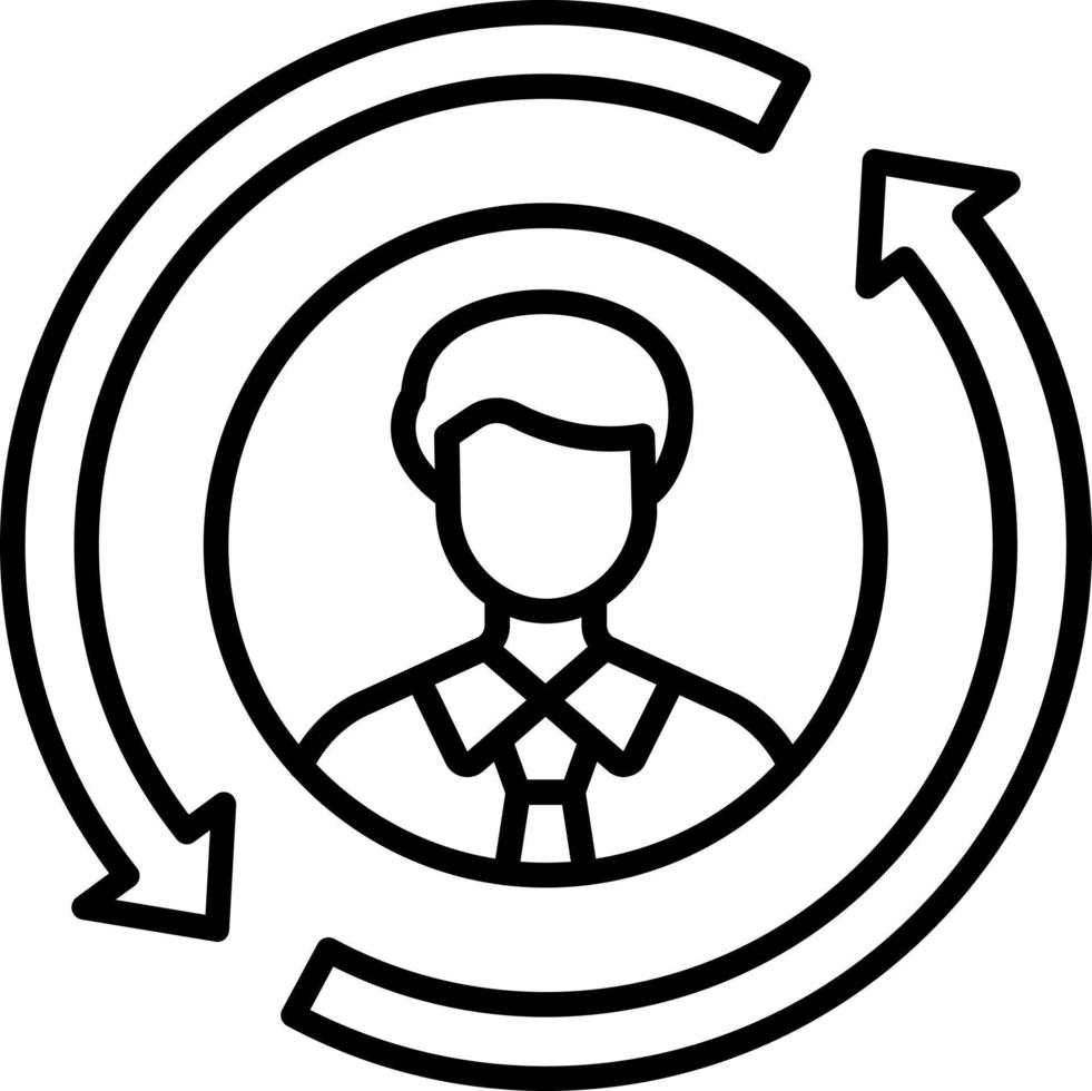 Customer Retention Icon Style vector