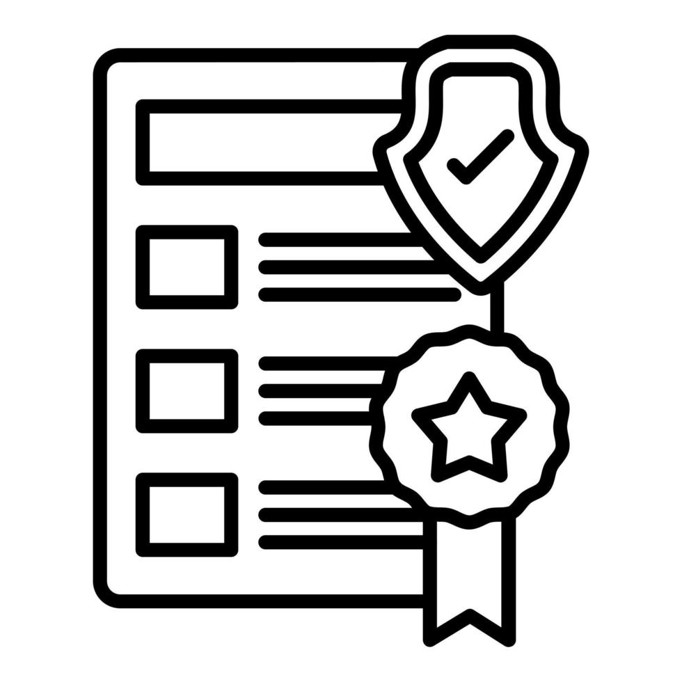 Privacy Policy Template Icon Style vector