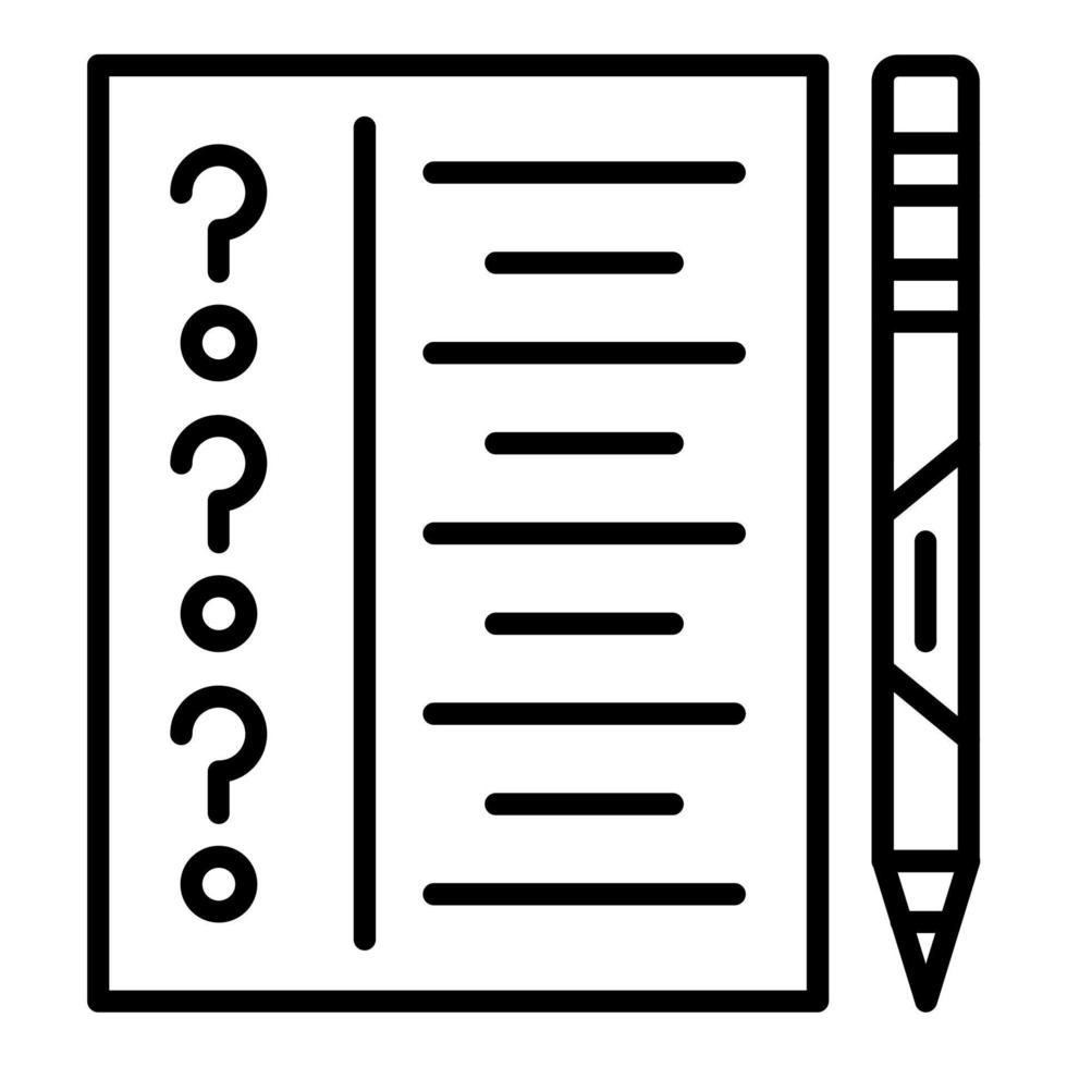 Examination Icon Style vector