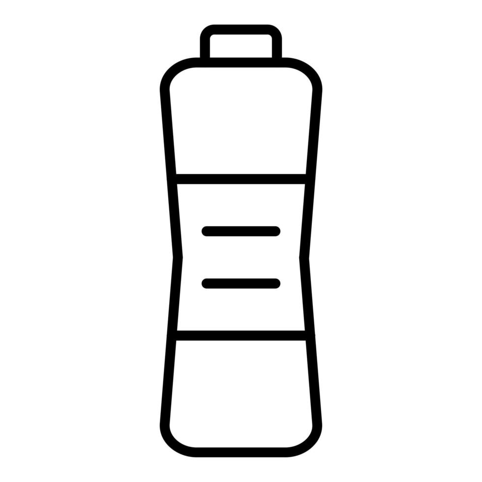 estilo de icono de botella de agua vector