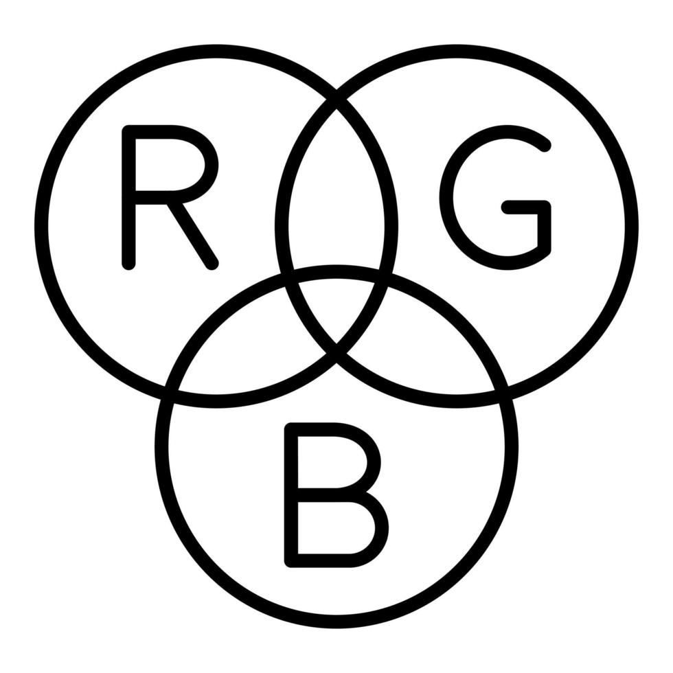 RGB Lighting Icon Style vector