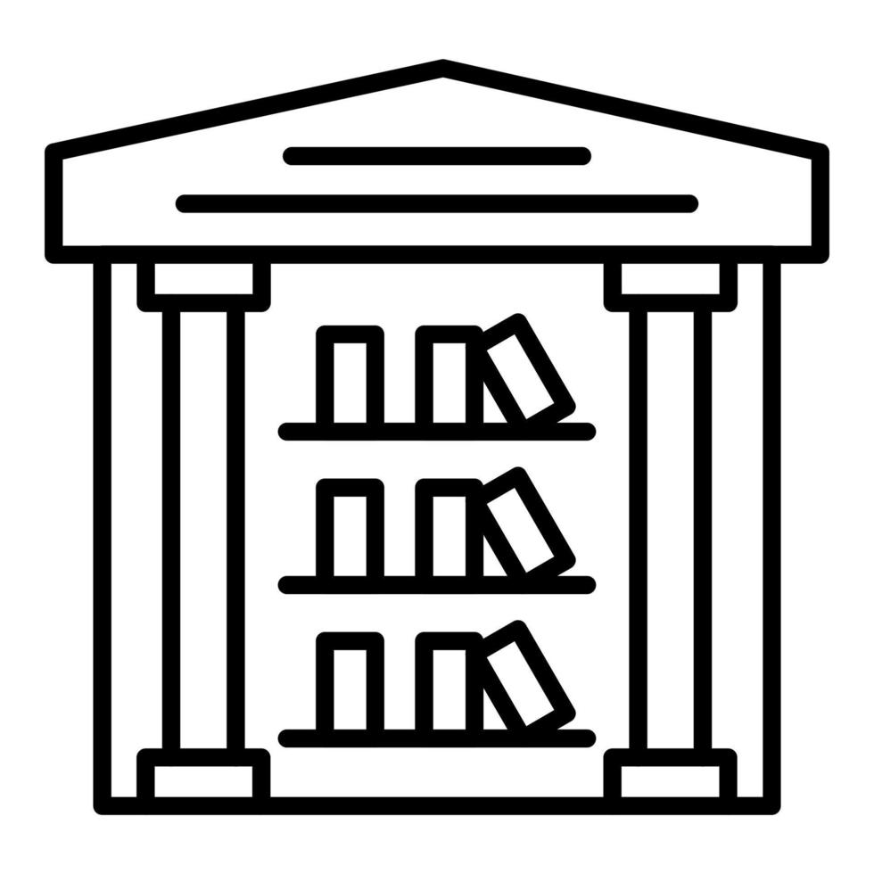 Library Icon Style vector