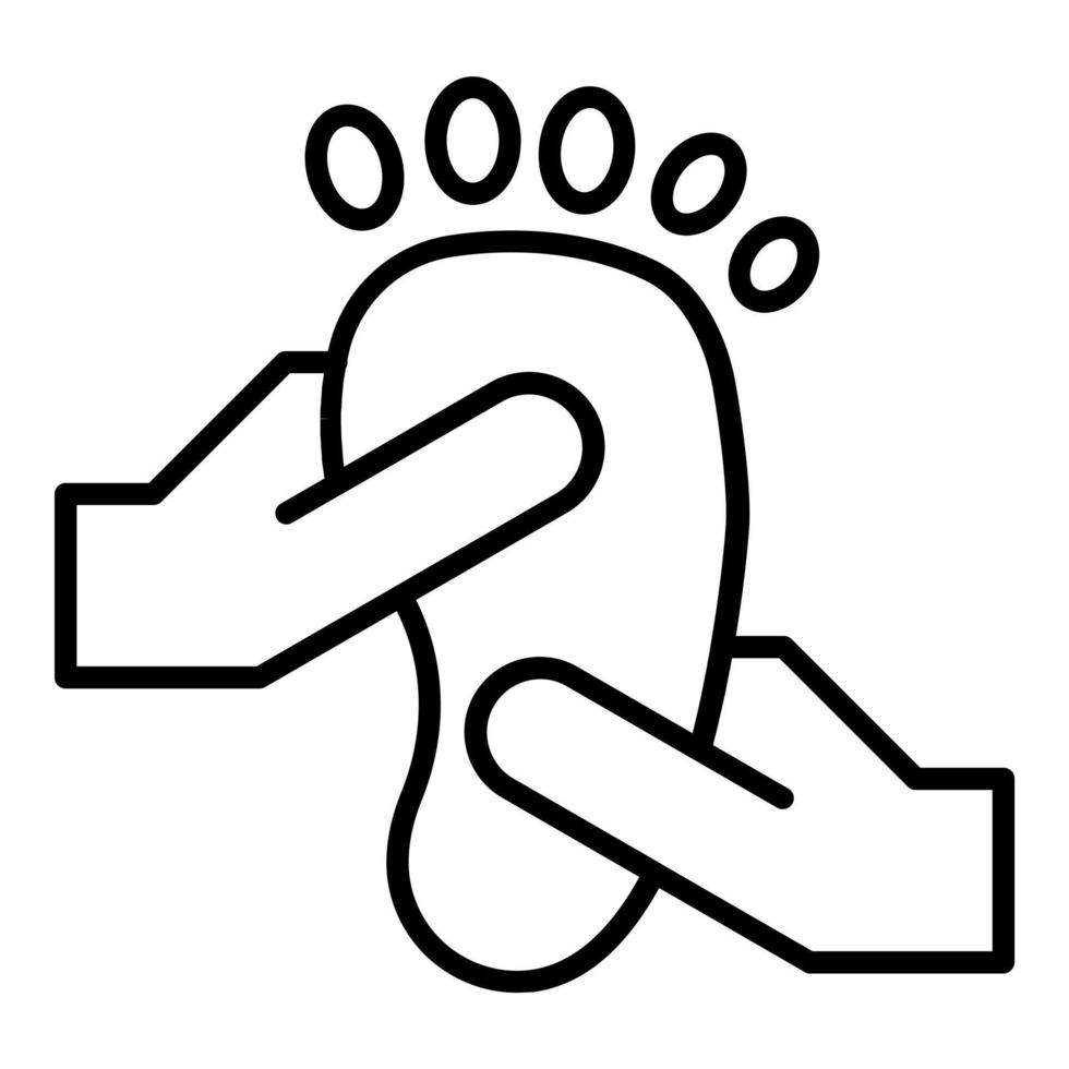 Foot Massage Icon Style vector