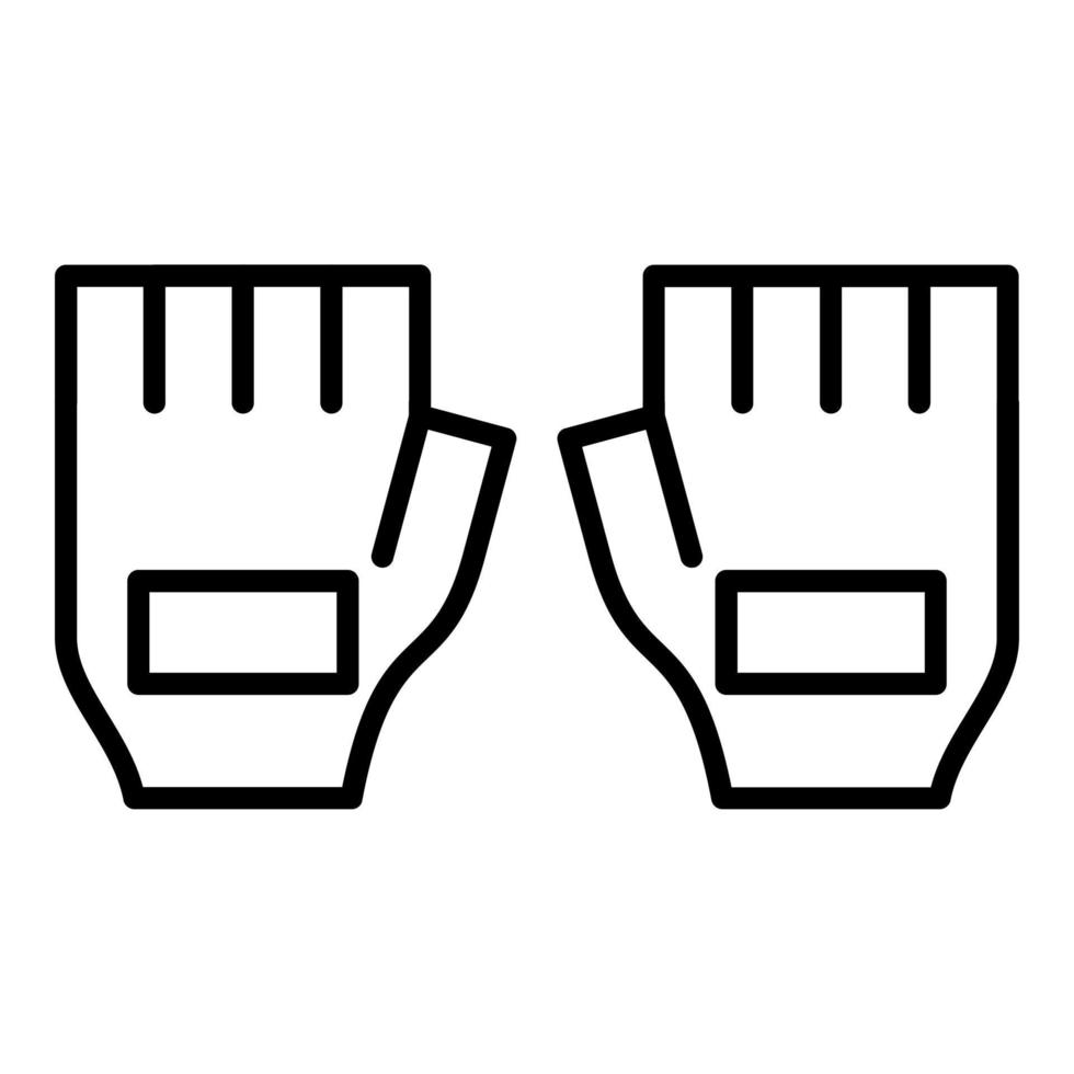 Cycling Gloves Icon Style vector