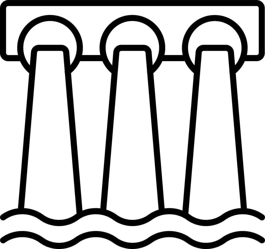 Dam Icon Style vector