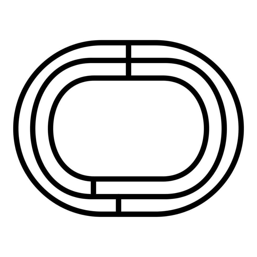 Running Track Icon Style vector