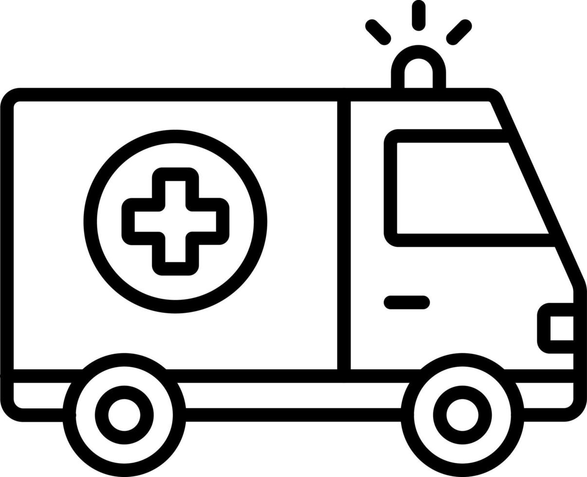 Ambulance Icon Style vector