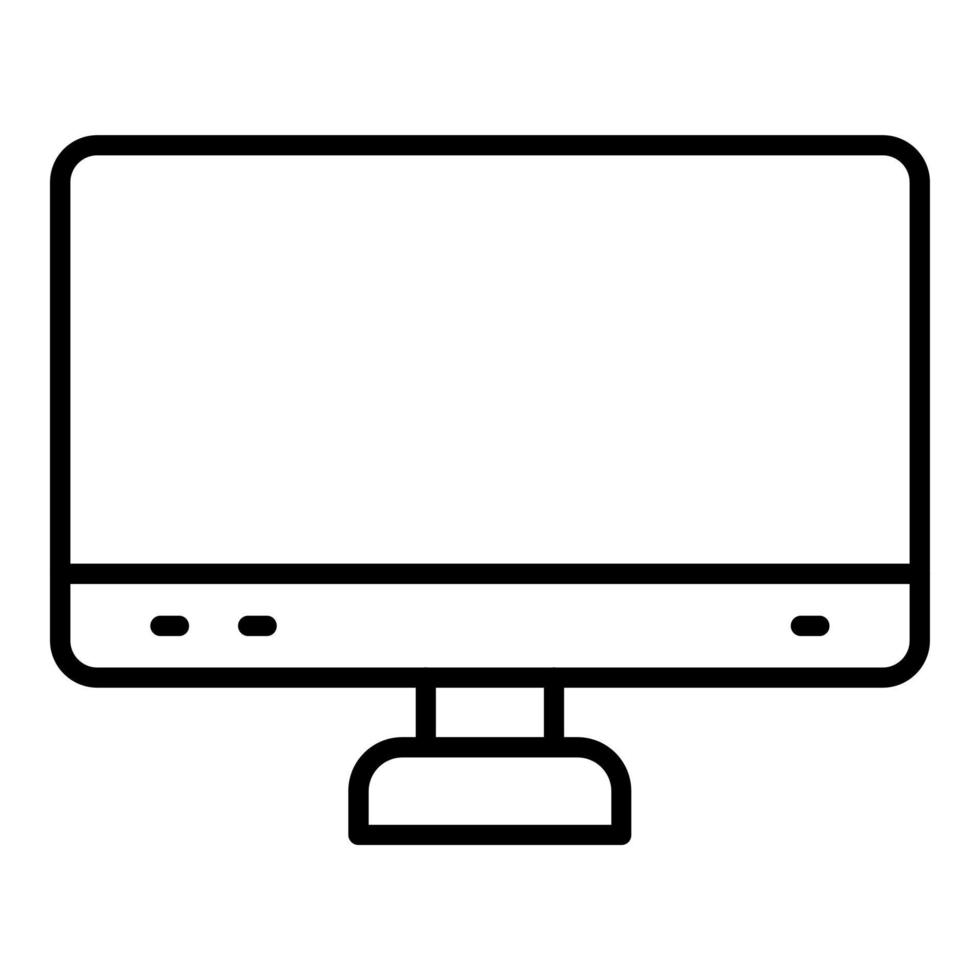 televisión monitor icono estilo vector