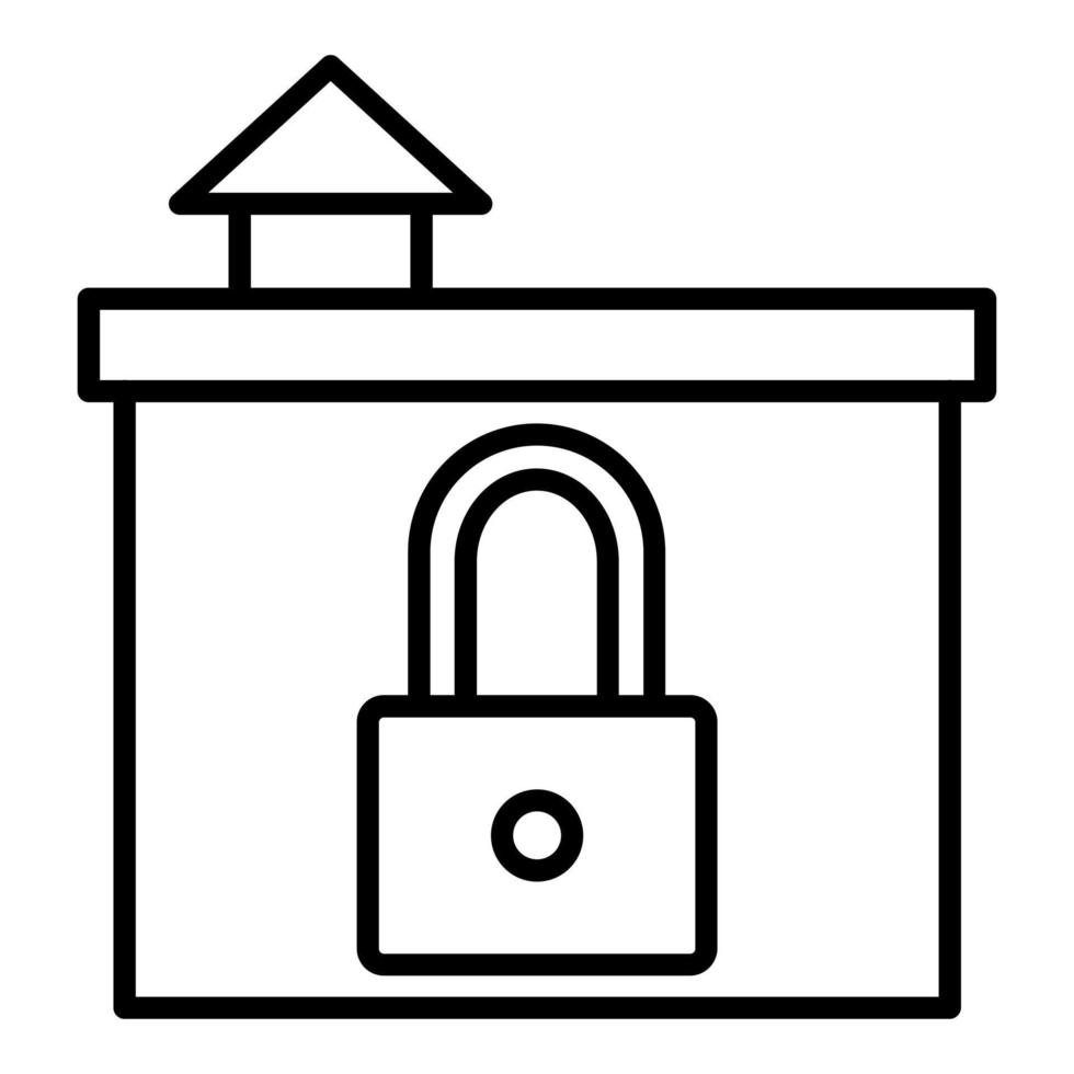 Home Security Icon Style vector