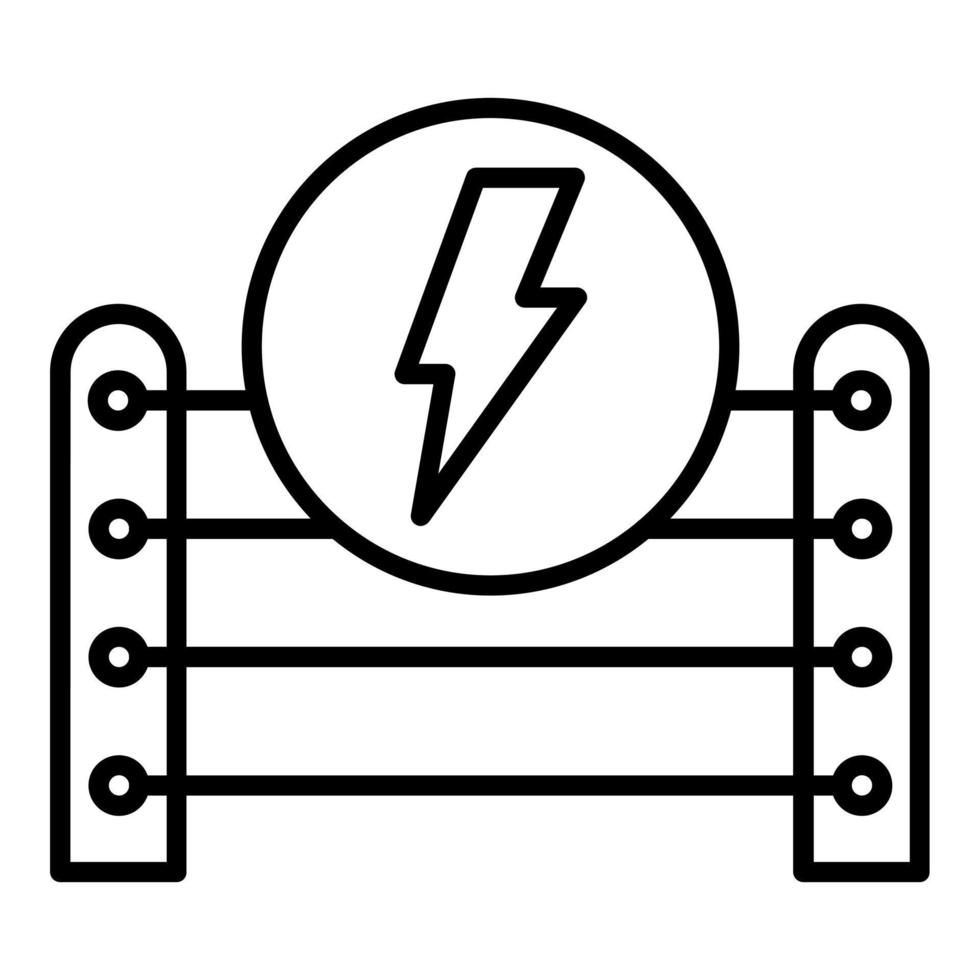 Electric Fence Icon Style vector