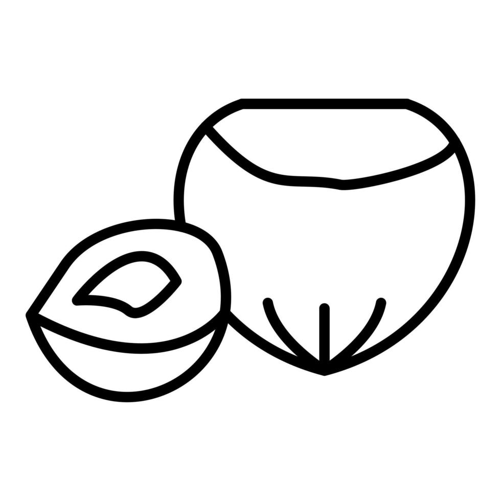 Hazelnut Icon Style vector