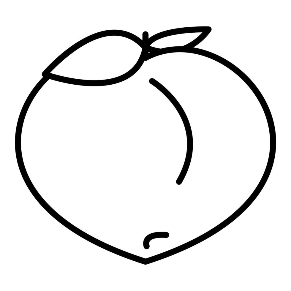 Peach Icon Style vector
