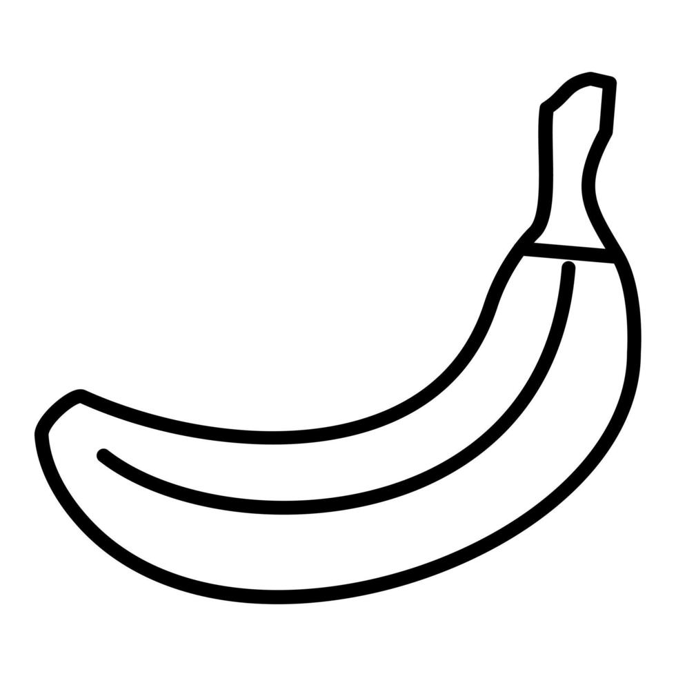 plátano icono estilo vector