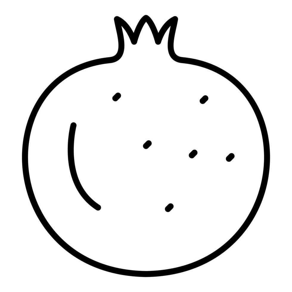 Pomegranate Icon Style vector