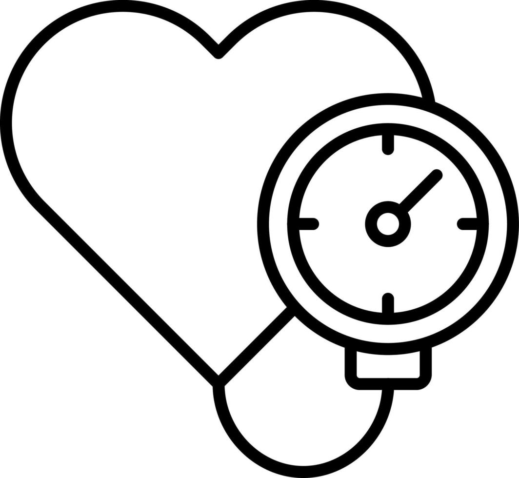 Blood Pressure Gauge Icon Style vector