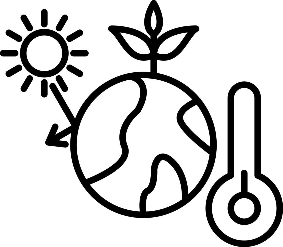 Greenhouse Effect Icon Style vector