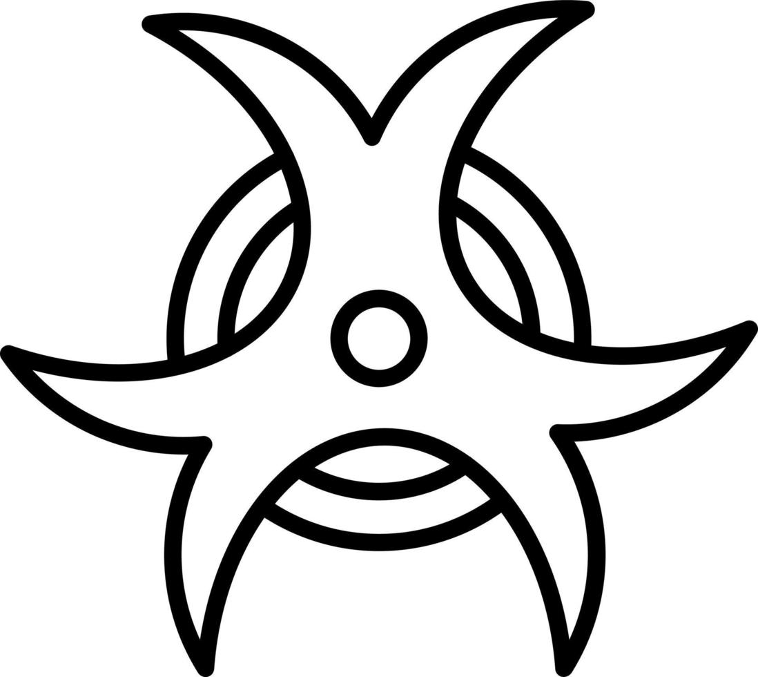 Biohazard Icon Style vector