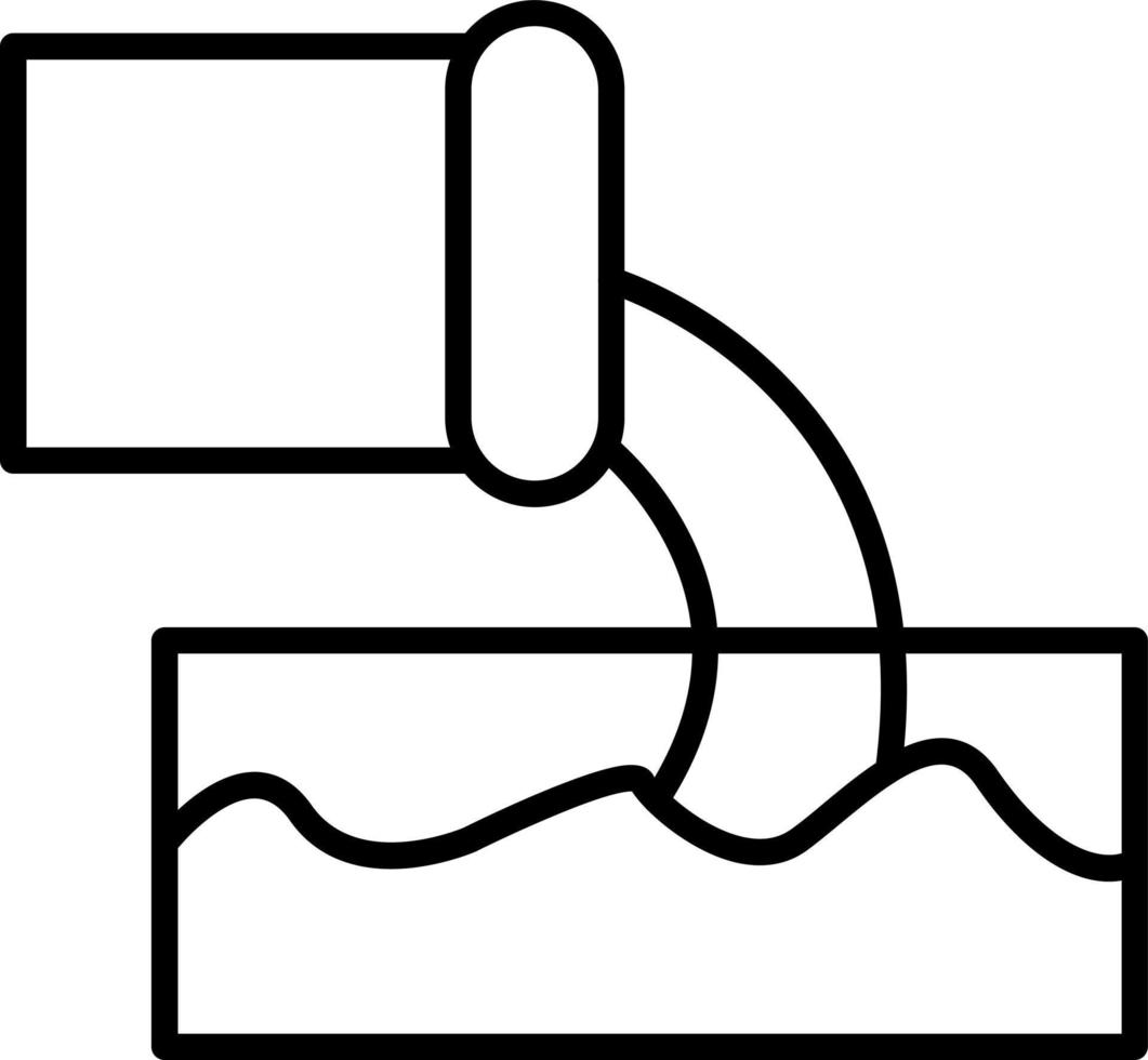 Factory Waste Icon Style vector
