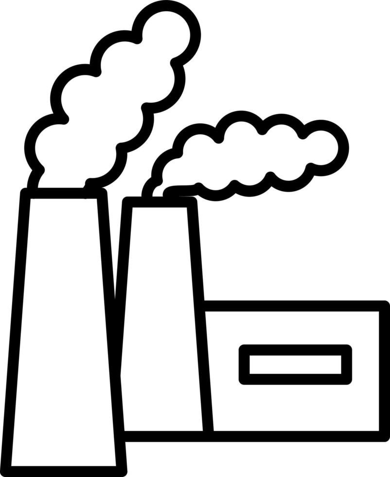 Chimney Pollution Icon Style vector