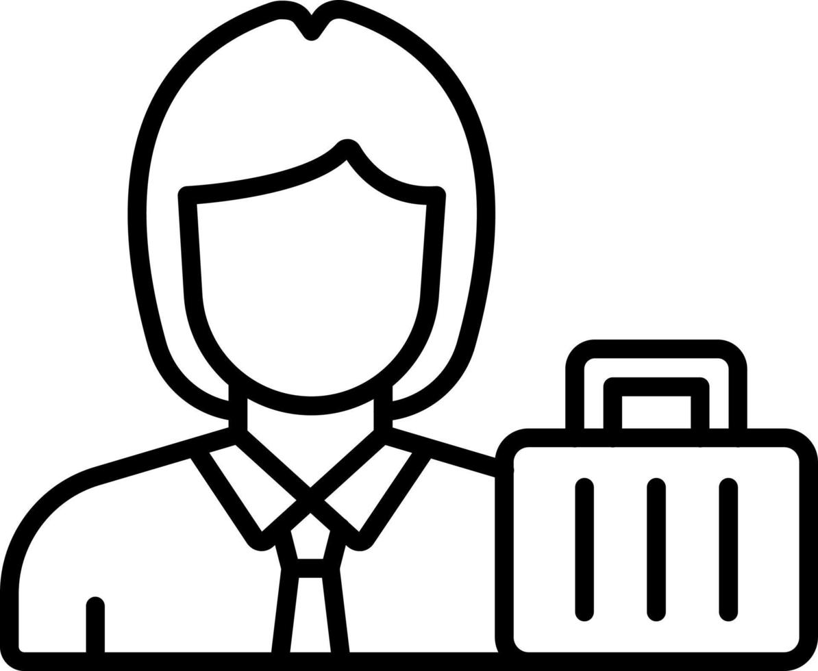 Female Passenger Icon Style vector
