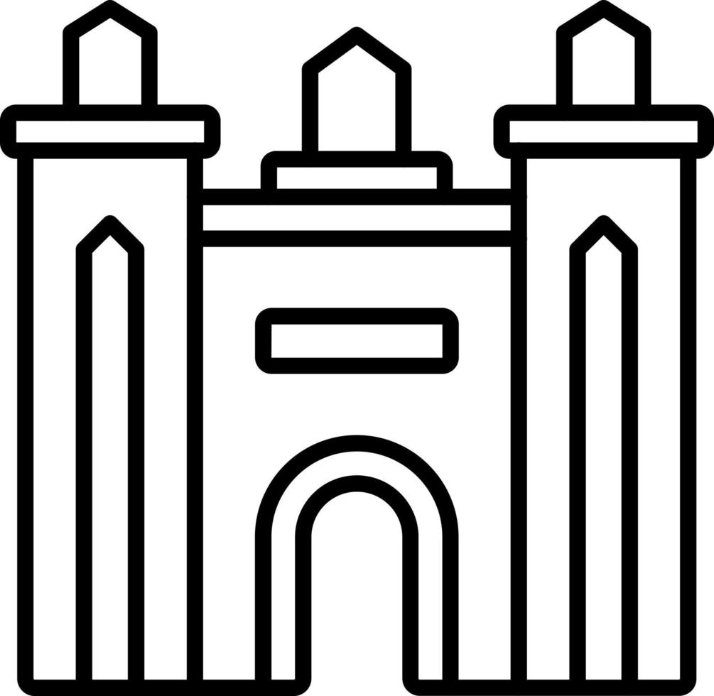Dubai Gate Icon Style vector