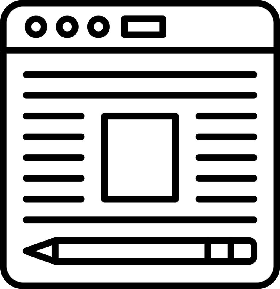 Blog Icon Style vector