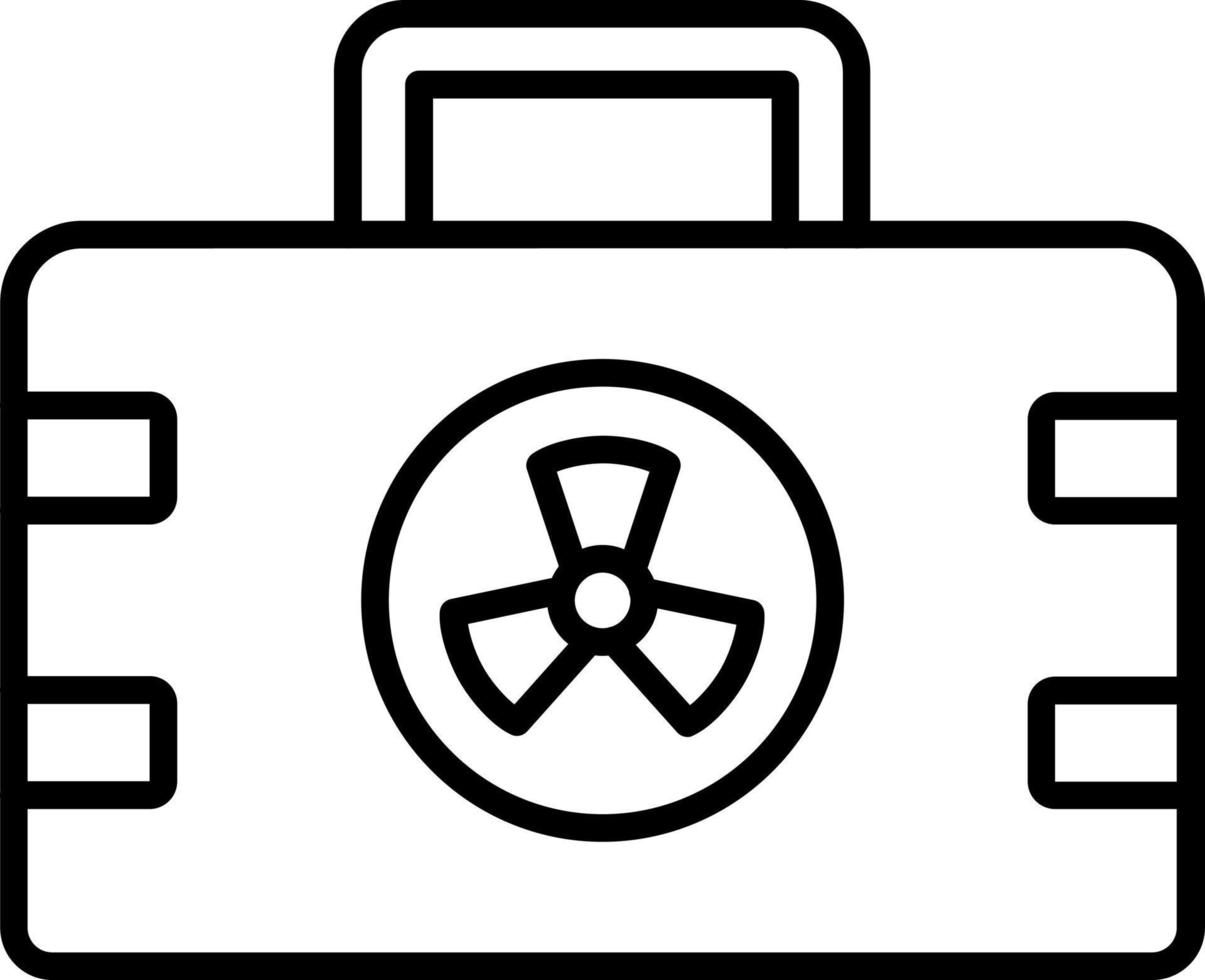 Nuclear Case Icon Style vector