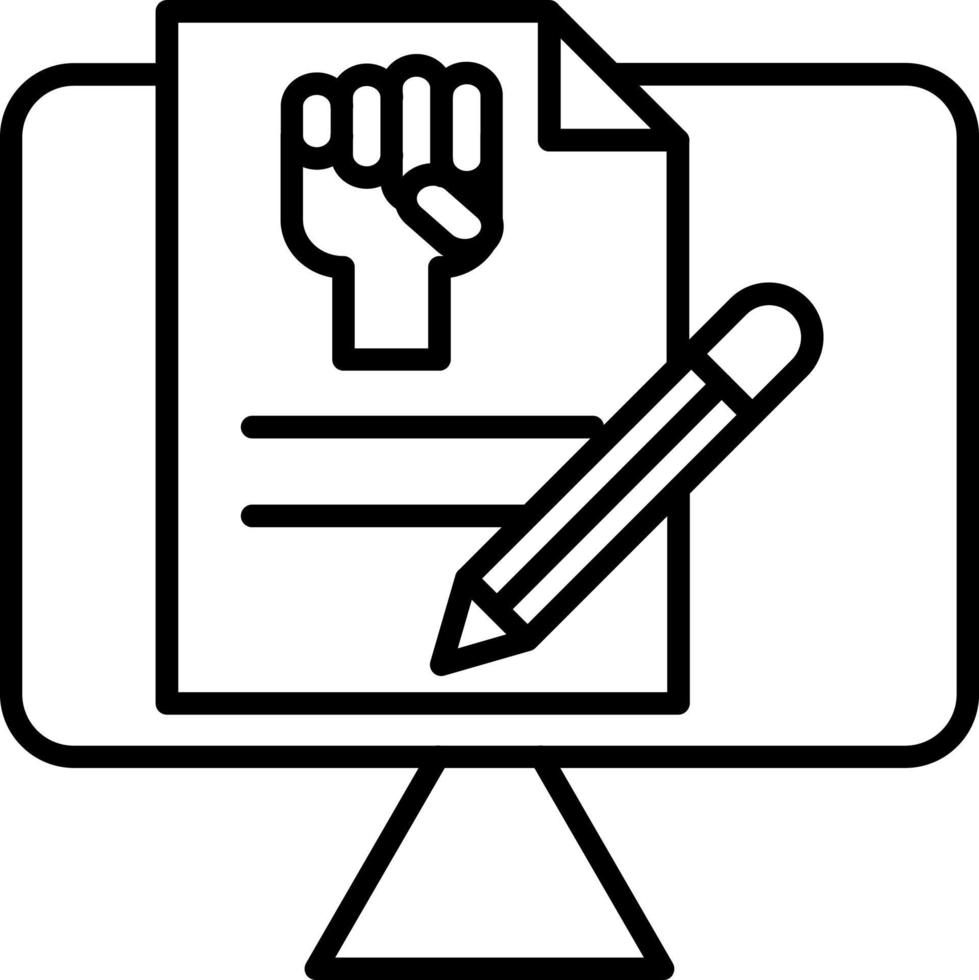 Copywriting Icon Style vector