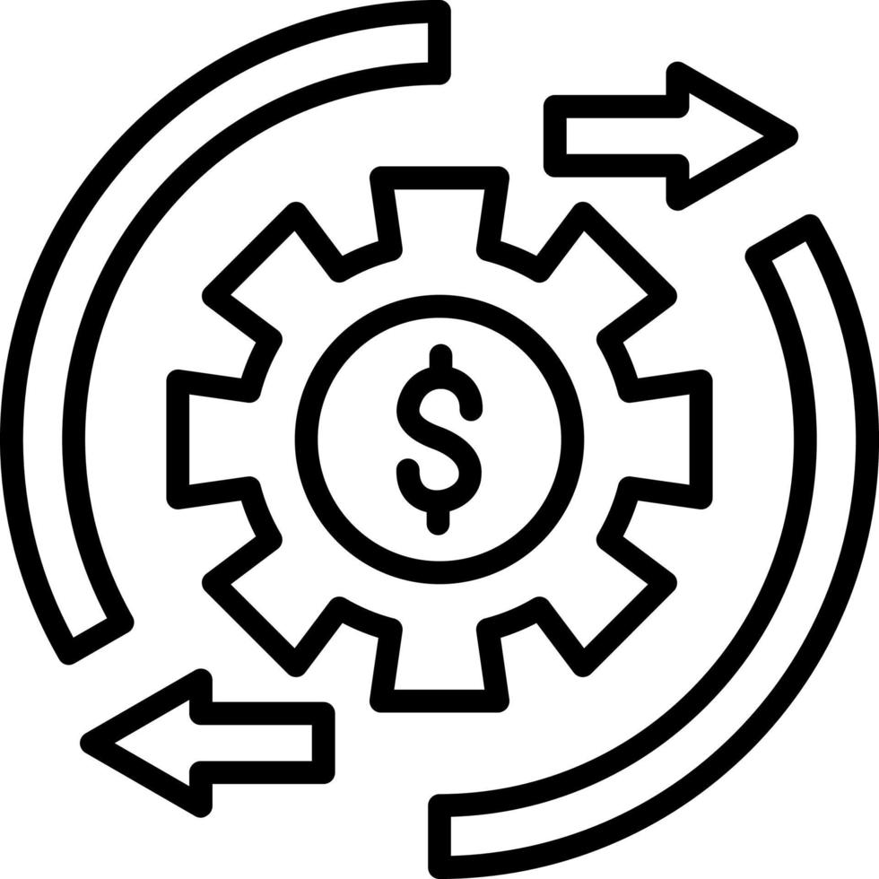 Procedure Cost Icon Style vector