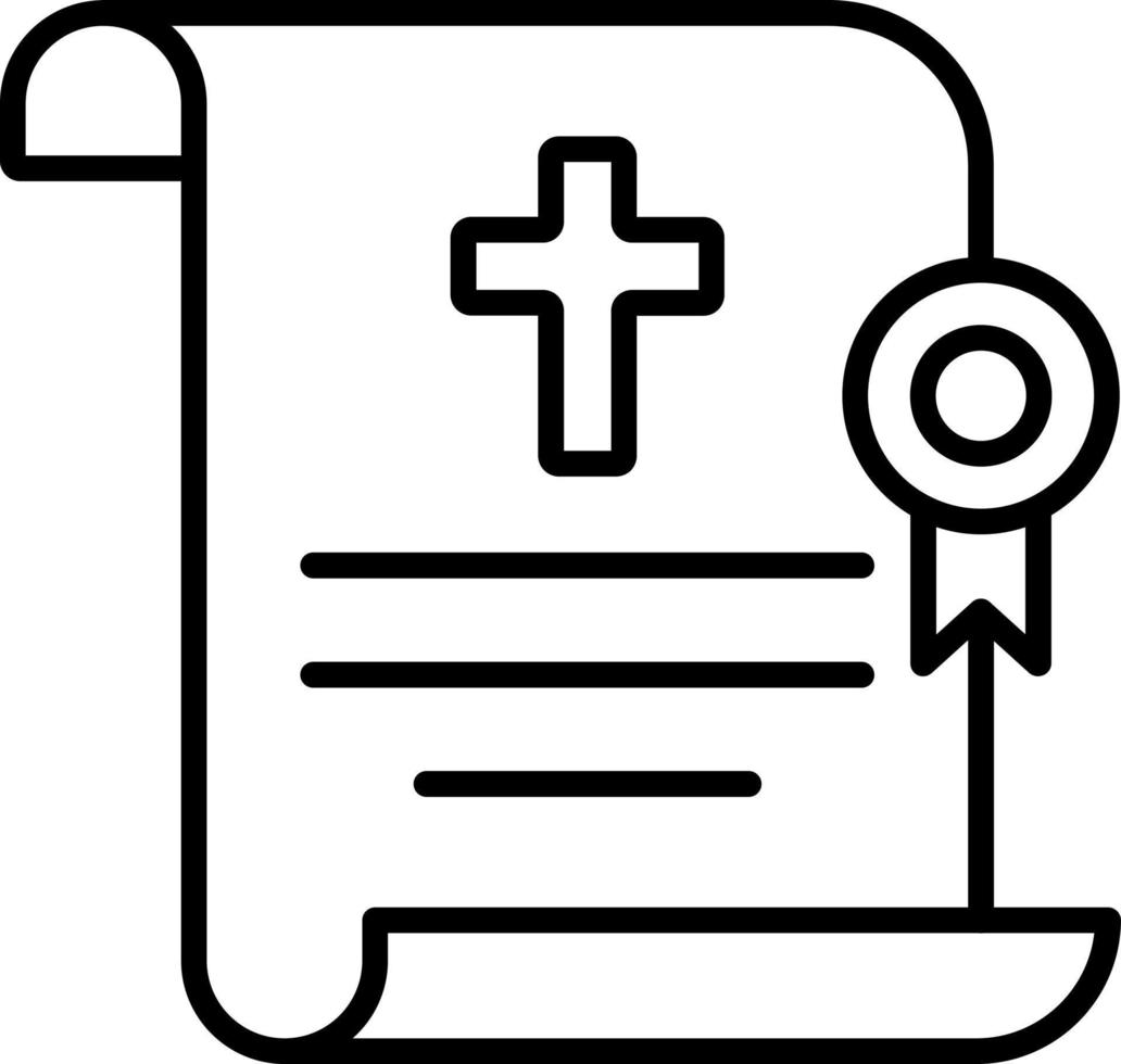 Death Certificate Icon Style vector