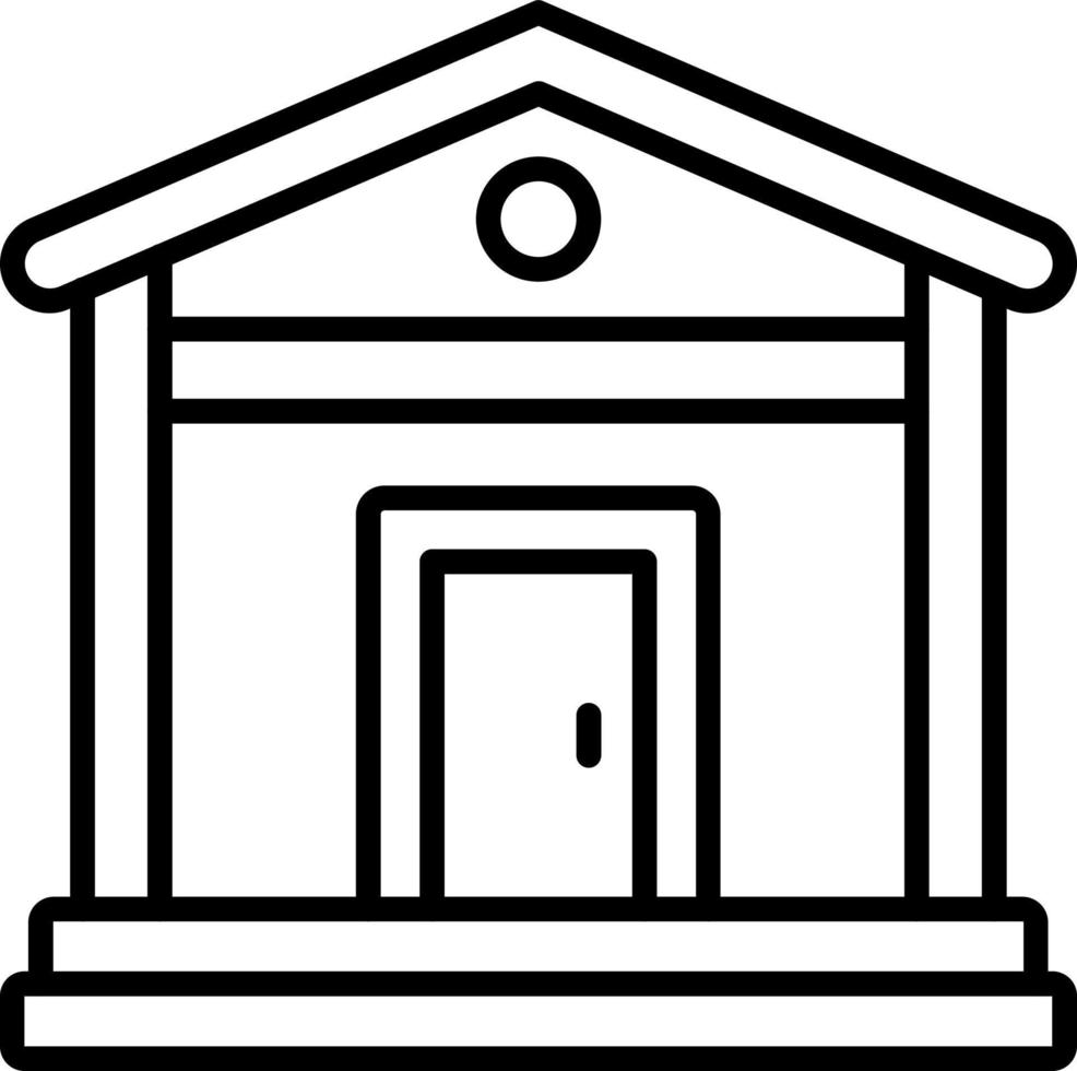 mausoleo icono estilo vector