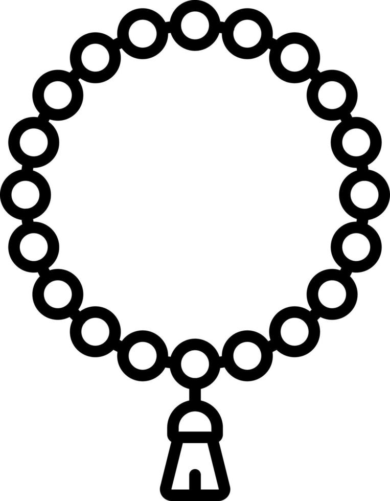 Rosary Icon Style vector
