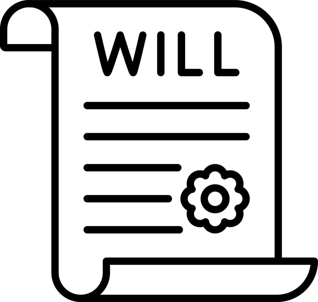 Last Will Icon Style vector