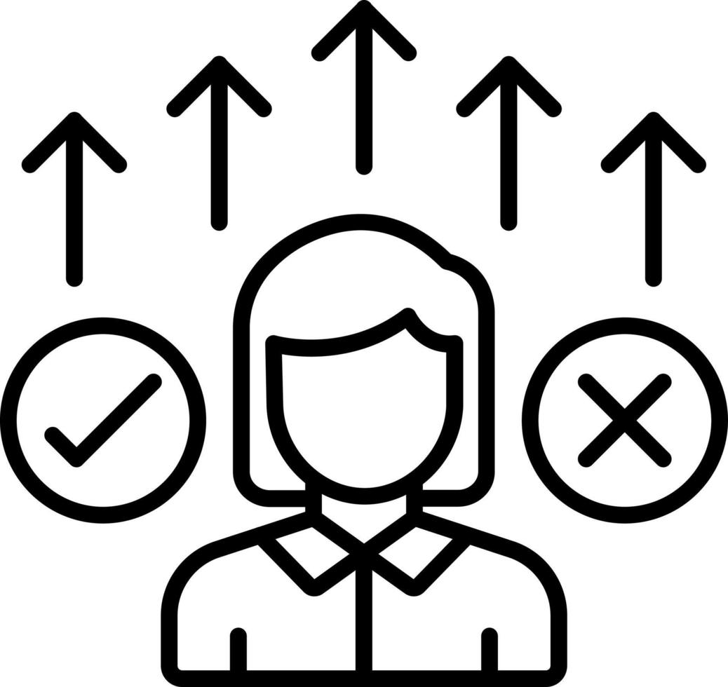 Decision Maker Icon Style vector