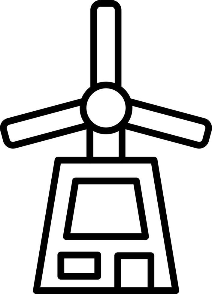 Windmill Icon Style vector