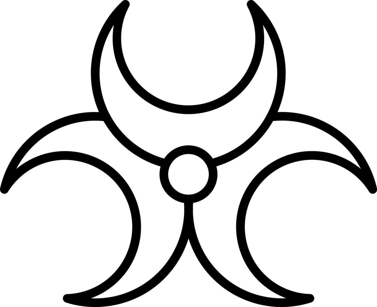 Biohazard Icon Style vector