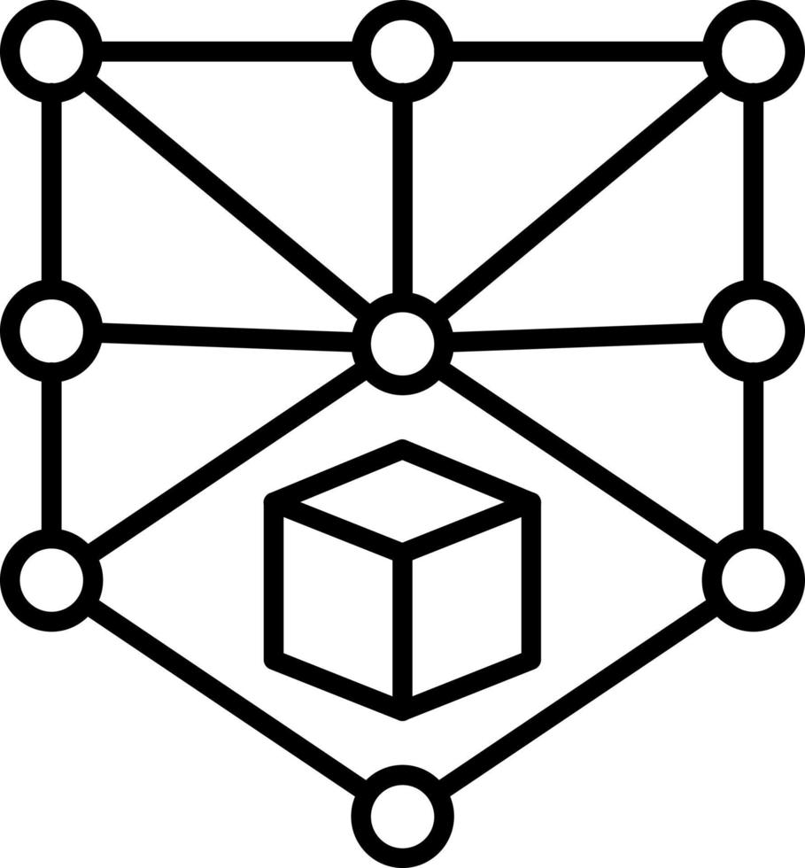 Blockchain Icon Style vector