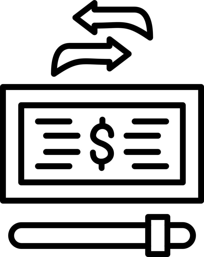 Maximum Transaction Amount Icon Style vector