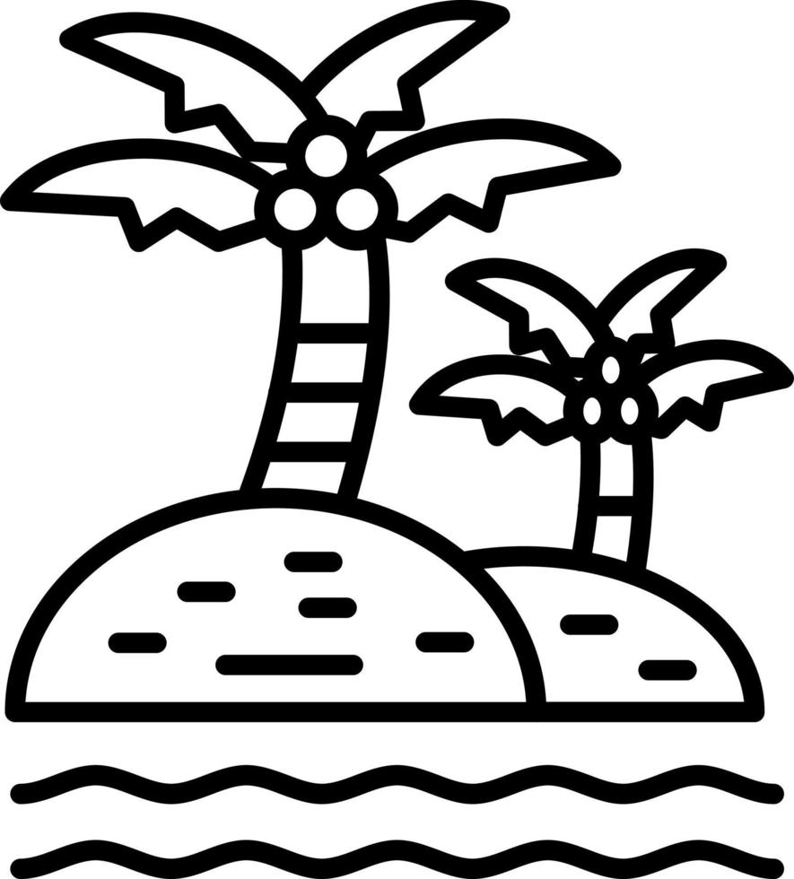 Desert Oasis Icon Style vector