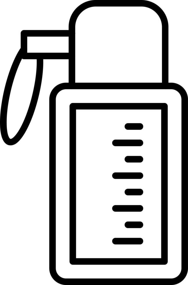 Water Flask Icon Style vector