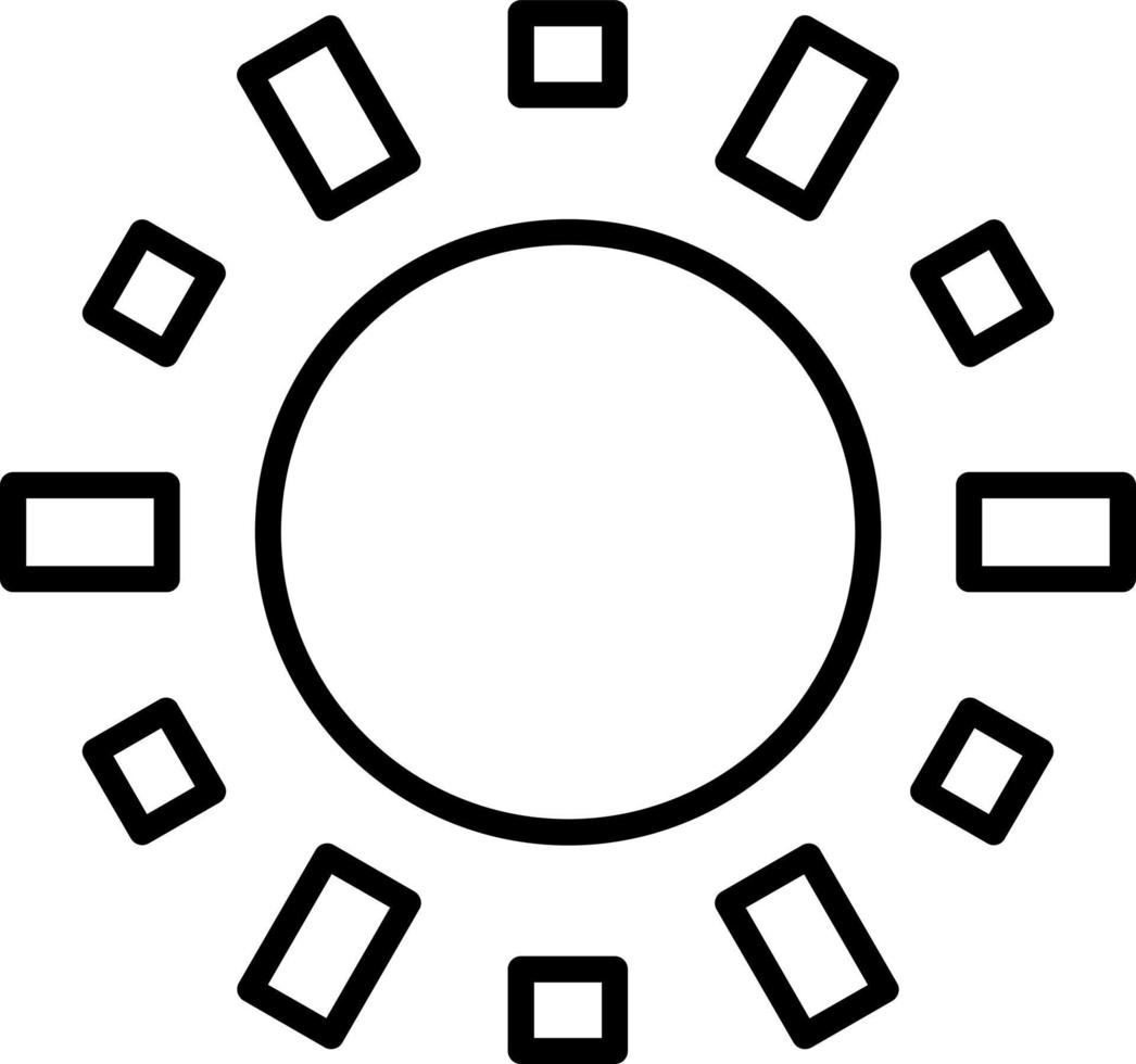 Sun Icon Style vector