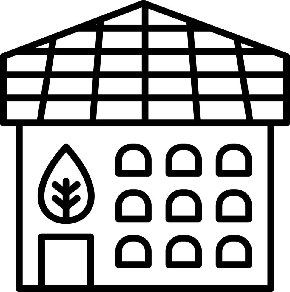 Eco Solar Home Icon Style vector