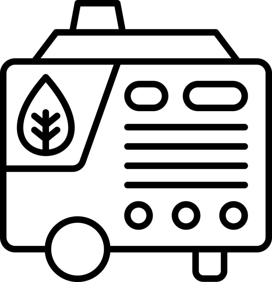 Eco Generator Icon Style vector