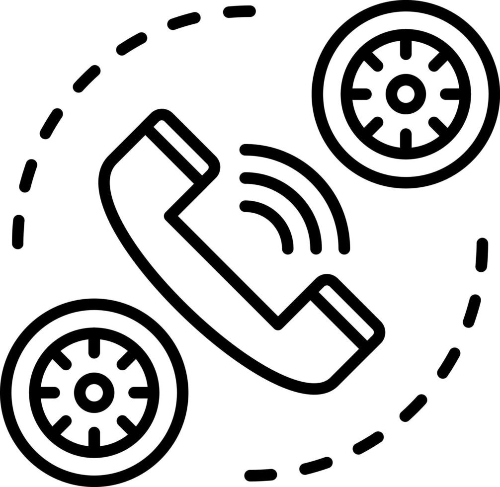Call Time Icon Style vector