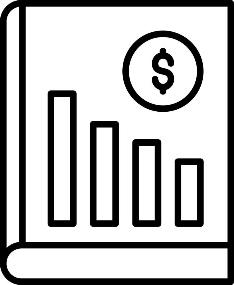 Book Value Icon Style vector