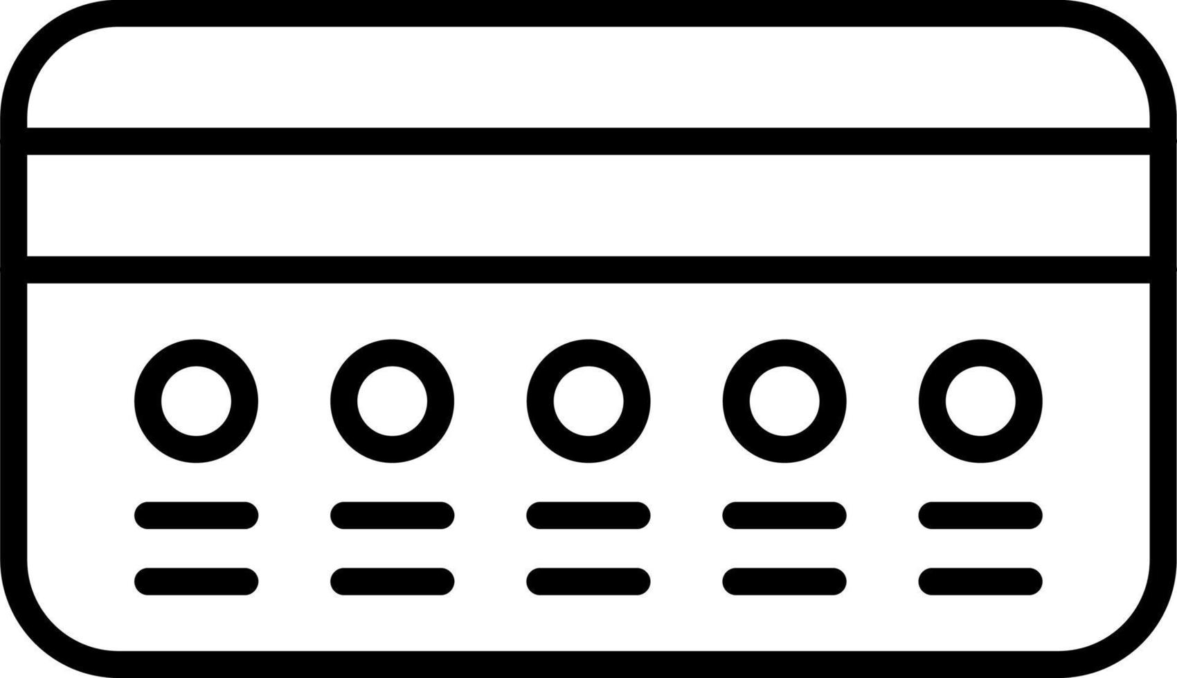 Credit Card Icon Style vector