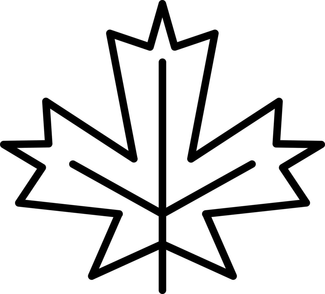 Maple Leaf Icon Style vector